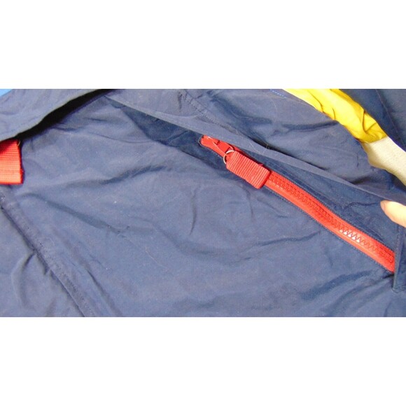 Vintage Tommy Hilfiger Mens Ski Jacket Size XXL Fleece Hooded Flag Logo Blue 2XL - Picture 9 of 16